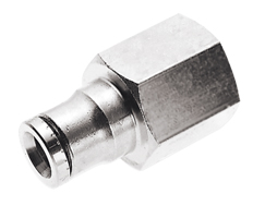 Conector recto hembra tubo 5 mm rosca 1/4  BSPP - Norgren