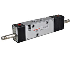 Válvula 5/2 doble solenoide sin bobinas 1/4  NPT - Norgren