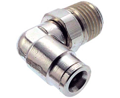 Codo 90° rotable tobo 1/4  rosca 1/8  - Norgren