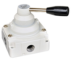 Válvula 4/2 1/2  NPT palanca rotatoria - Norgren