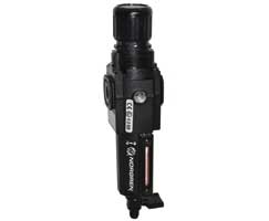 Filtro regulador 3/8 NPT vaso metálico dren manual c/man - Norgren.